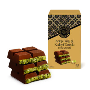 Antep Fıstığı & Kadayıf Dolgulu Sütlü Çikolata
